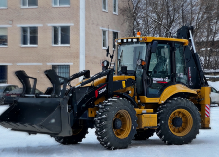 Экскаватор-погрузчик SHANMON 388H (Джойстик, мосты CARRARO)