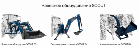 Трактор SCOUT SERIES TB Basic Generation 3 (YTO YD4105, 75 л.с.