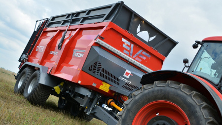 Навозоразбрасыватель 21 т N-272/6 "VIKING", гидравлические надставные борта, адаптер 2 шнека