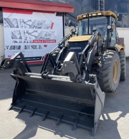 Экскаватор-погрузчик SHANMON 388H (Рычаги)