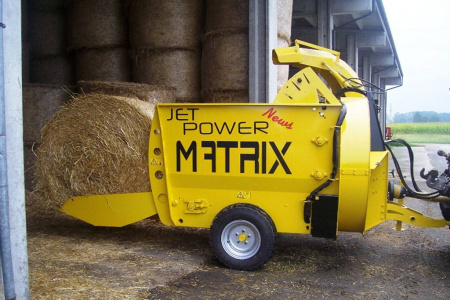 Измельчитель-выдуватель рулонов JET POWER 180 барабанного типа 